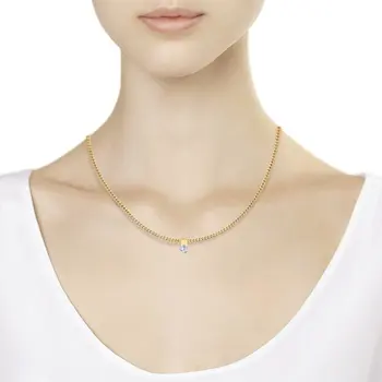 SOKOLOV suspension af guld med Swarovski Krystaller mode smykker 585 kvinders mandlige, vedhæng til hals kvinder 926