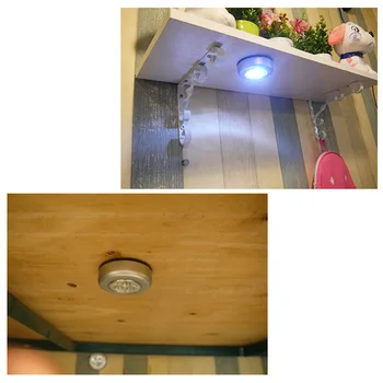Stick Pat Lampe 3 Lysdioder Touch Lampe Loft, Væg/Skab Lys Mini LED Nat Lys-Sensor Batteri-drevne Sengen Nødsituation Lampe