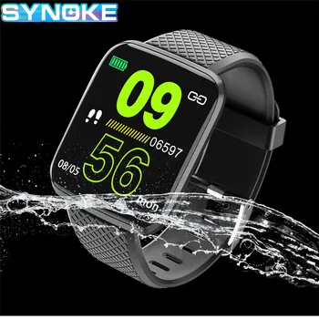 SYNOKE Sport Mænd, Smart Ur Bluetooth Kalorier Blodtryk Overvågning Vandtæt Kvinde Smarte Ure Til IOS Android Relojes