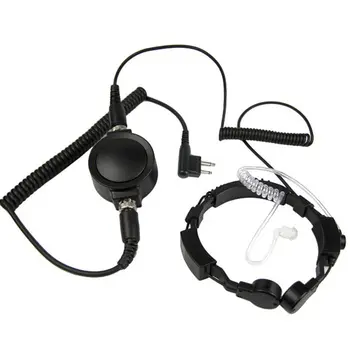 Sæt FBI Tunge Militær Taktisk Stor TOT-Throat Mic-Headset Hovedtelefon til Motorola EP450 GP300 CP040 CP180 Walkie Talkie