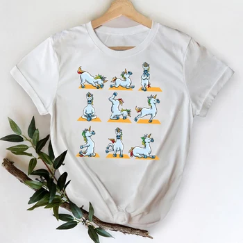 T-shirts til Kvinder 2021 Sloth Dovne Tegnefilm Fashion Girl 90'erne Forår Sommer Top Dame Udskrive Grafiske Tshirt Kvindelige Tee T-Shirt