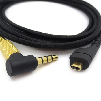 Udskiftning 3,5 mm Nylon Gaming Headset Audio - Kabel til steelseries Arctis 357 Høj Kvalitet 7292