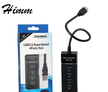 Universal 4-I-1 USB 3.0/2.0-HUB Til PS4/PS4 Slank Høj Hastighed Adapter til Xbox/Xbox Slim USB-HUB Med Retail Pakke 807