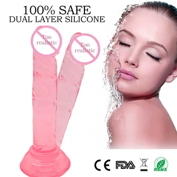 Voksen Erotisk Realistisk Silikone Dildo I Penis Med En Anal Butt Plugs Stærk Sugekop Dildo Masturbator Sexlegetøj Til Kvinde Bøsse 20756