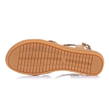 YAERNI 2019Ethnic Kvinder sandaler sommer vævet sandaler åndbar kvinder kile sandaler shoes mujer størrelse 35-42E969 37129