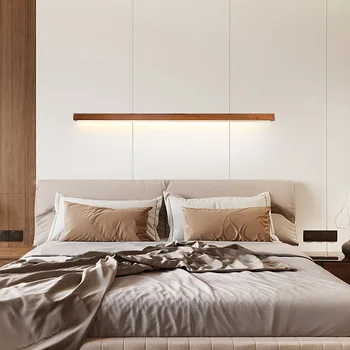 Zerouno væglamper træ patern moderne led-belysning til hotel værelse, hems, vægdekoration 60cm 80cm 120cm 220V wandlamp 7980