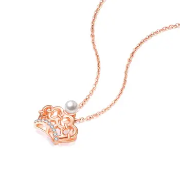 ZOCAI Fine 18K Crown Diamond Choker Halskæde Smykker og Vedhæng Justerbar Smykker Tilbehør til Kvinder Pige Bryllup Gave 1886