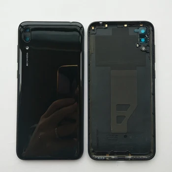 ZUCZUG Nye Plast Bageste Boliger For Huawei Y7 Pro 2019 batteridækslet Tilbage Tilfælde Dør Med Kamera Linse+Logo+Side Nøgler