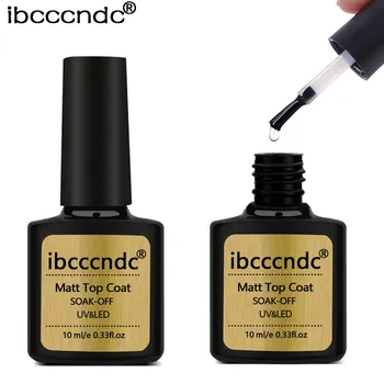 1 stk 10 ml Matte Top Coat Gel Nail Art Tips Finish Mat Top UV Gel Lak Lak Manicure Værktøj