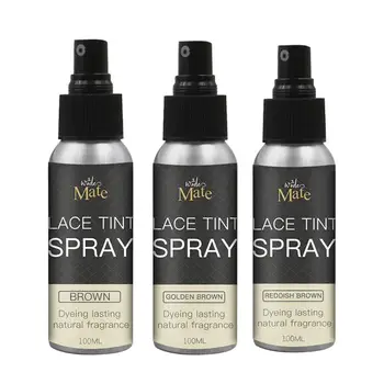 100 ml Blonder Tone Spray Tonet Aerosol Spray Brun Til Parykker Farve Spray Håret Og Rødlige Lukning Aircondition Frontal Agent B F4L5