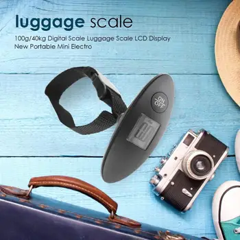 100g/40kg Digitale Bagage Skala LCD-Display Rejse Håndholdt Vægt Balance Bærbare Mini Elektronisk Hængende Bagage Skala