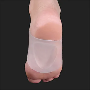 1Pair SEBS Hvid S-L-Kode trædepude Bandage Arch Indlægssåler Fod Jakke Sokker Fod Massage til Lindring af Smerter fodpleje Værktøjer