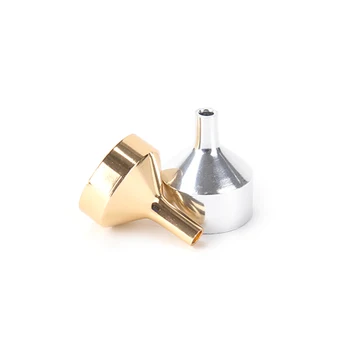 1pc Parfume Overførsel Diffuser Flaske Mini Flydende Olie påfyldning Lab Lille Metal Aluminium Mini Tragt New Høj Kvalitet