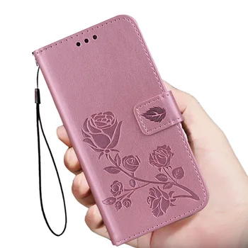 3D Relief Faux Læder taske til Samsung Galaxy Note 2 3 Lite Neo 4 5 8 9 10 Pro Plus Kant E5 E7 TPU Flip Wallet Cover