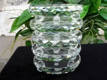 (5)100 mm 7* transparent krystal base stå bold