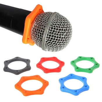 5 Stk Gummi Anti Slip Roller Ringe Beskyttelse For Håndholdte Trådløse Mikrofon