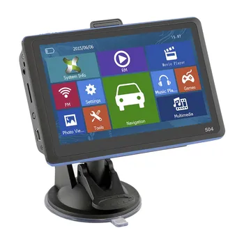 5 Tommer GPS-Navigation HD-Skærm Navigator Med Parasol Gratis Kort til Bil, Lastbil, Bus, Taxa F-Bedste