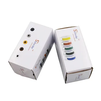 50 m UL 1007 26AWG 5 farve Mix box 1 box 2 pakke Elektrisk Ledning Kabel-Line Flyselskab Kobber PCB Wire