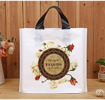50stk/masse Plastik emballage pose til tøj, gaver, tasker med fuld størrelse blomster print tilgængelig for brugerdefinerede