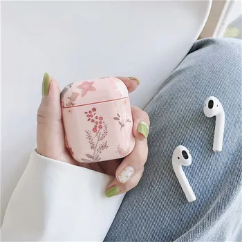 Abstrakt Kunst, Blomst Tilfældet For Apple Airpods 2 Marmor Bluetooth Hovedtelefon Hårdt Cover Blad Hovedtelefon Tilfældet For Luft bælg Tilbehør