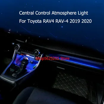 Central Kontrol Stemning Baggrund For Toyota RAV4 RAV-4 2019 2020 Interiør Modifikation LED Strip Belysning Dynamisk Streamer
