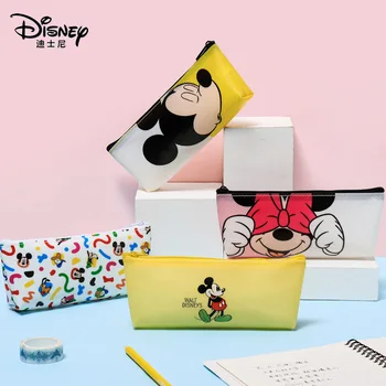 Disney Penalhus Med Fashion Tegnefilm Søde Mickey, Minnie Penalhus Gennemsigtig Frosted Jelly Penalhus Studerende Papirvarer