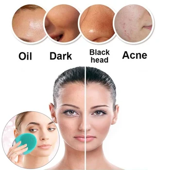Effektiv Facial Cleanser Acne Porer Skønhed Forfalder Trådløse 12000 Rpm Hudorm Ansigt Vask Renere Gøre Op Ansigt Børste