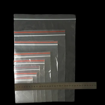 Emballage Taske Gennemsigtig Plast Pe 30x40cm 50stk Size Tøj Emballage Zipper Lock Genbruge Gratis