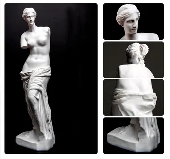 Europæiske Hjem Dekoration Harpiks Statue Moderne Abstrakt Kunst Mini Gudinde Brækket Arm Skulptur Kunst Sketch Model Kreativitet