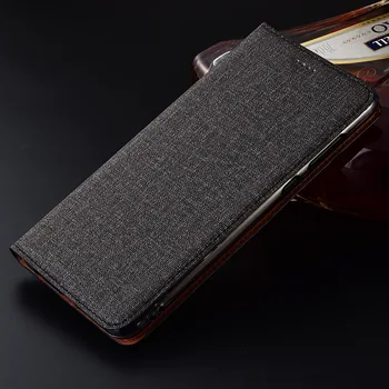 Flip Stå Tilfælde Dække For Meizu Pro 7 / Pro7 Plus Tilfælde Bomuld Læder-Kort Design-Phone Cover