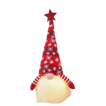 Juledekoration Glødende Bløde Dukke Ornamenter Børn Gaver Ansigtsløse Rudolph Dukke Jul Dekoration