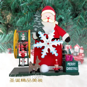 Julepynt træ-music box Santa snemanden music box dekoration