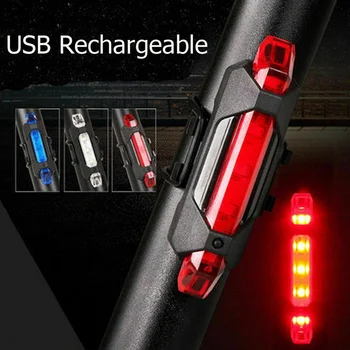 LED USB-Genopladelige Cykel baglygte Cykling Advarsel Cykel baglygte XR-Hot