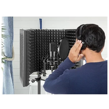 Lydisolerede Dækning for Optagelse Mikrofon, Lille Fem-Dørs Vind Sn, støjreduktion Mikrofon Lydisolerede Sn