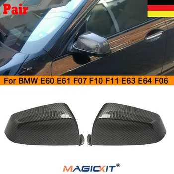 MagicKit For BMW F10 F11 F13 F01 Udskiftning Mirror Cover Fløj Shell Carbon Fiber HØJRE+VENSTRE