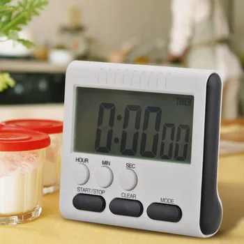 Magnetisk LCD Digital Køkken Nedtællingsur Alarm med Stå Køkken Timer Praktisk Madlavning Timer Vækkeur