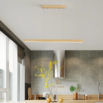 Minimalisme LED Træ Vedhæng Lys Belysning til Hjemmet Udsmykning Køkken Hængende Lys Indendørs Stue, Soveværelse lamper