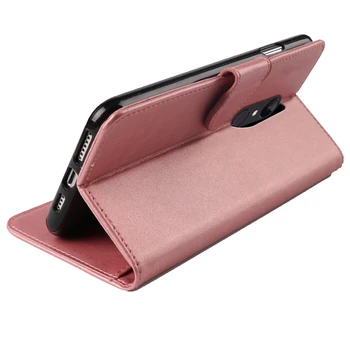 MKS Tilfældet For Xiaomi Redmi 5 Cover Sag Plain Læder Tegnebøger Magnetisk Flip Book Tilfældet med ID-kort slot