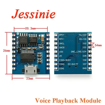 MP3-Afspiller Modul Voice Modul 4MB stemmeafspilning IO Udløse Seriel Port USB-Download FLash-DY-SV17F