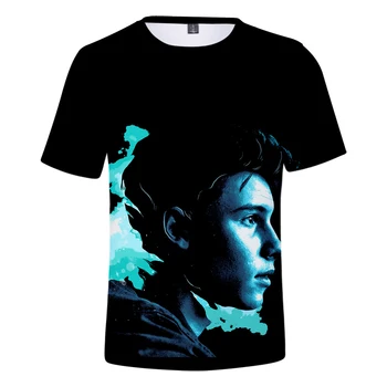 Mænd og Kvinder 3D-T-Shirt Shawn Mendes T-shirt Plus Size Camisetas Mujer Poleras De Mujer Hip Hop Tshirt Kvinde T-shirts, Toppe