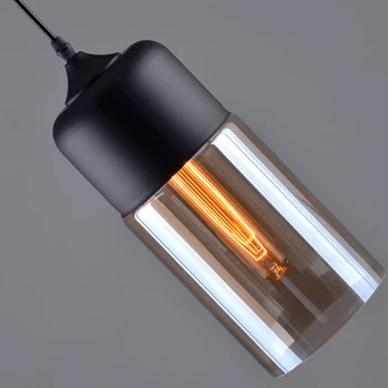 Nordisk Moderne minimalistisk retro loft hængende Pendel Lampe Inventar E27 LED Pendel til Restaurant Bar Køkken soveværelse