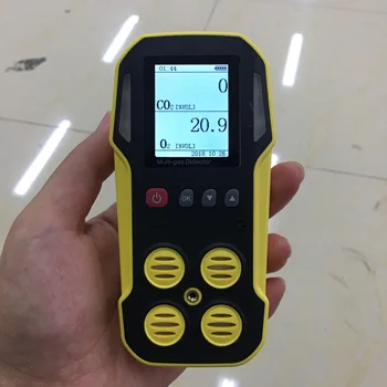 O2 CO2-Portable Gas Detektor for CO2 O2 Gas Skærm