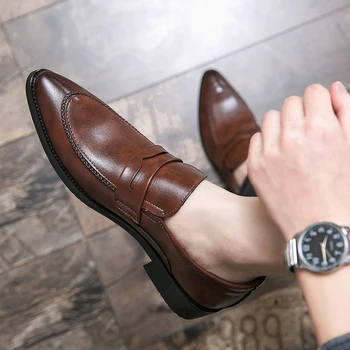 Para mænd luksus trådløse shoes Mokkasiner Herre mandlige Fodtøj scarpe sko shose business sneakers lather uomo afslappet mand hombre