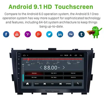 Seicane Android 9.1 RAM 2 GB 2.5 D-Screen Bil Stereo Radio, GPS Multimedie-Enhed, der Afspiller Til Baic Huansu støtte Spejl link