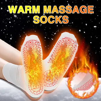 Self-varme Magnetiske Sokker Indlægssåler Selv Opvarmet Sokker Turmalin Magnetisk Terapi Vinter Varm Massage Sok Unisex Party Gave