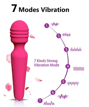 Silikone AV Wand Vibrator Tibetanske sexlegetøj Til Voksne Vibrator G Spot Kvindelige Masturbator Body Massage Stimulere Klitoris
