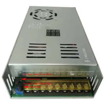 Skift power AD til DC slank tynd 12V, 15V 18V 24V 30V 36V 48V 60V 600W strømforsyning nuværende justerbare digitale display