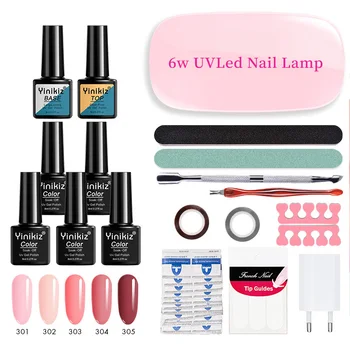 Skønhed Søm 6W UV - &LED Bærbare Søm Lampe Nail Gel Neglelak Pen Søm Manicure Sæt Værktøjer