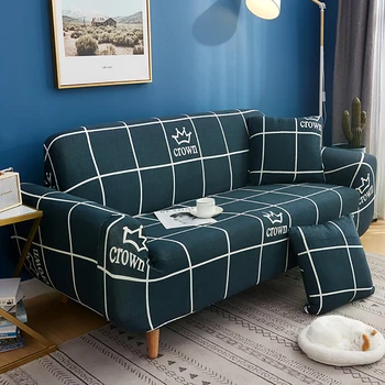 Stræk sofabetræk Møbler Protector Polyester Sofaen Dække l 1/2/3/4-sæders Lænestol Cover til stuen