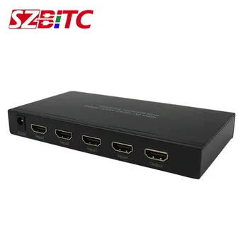 SZBITC HD 4x1 Quad Multi-Viewer Med Problemfri Switcher Video Processor, 4 i 1 ud af, Divider med IR-Fjernbetjening